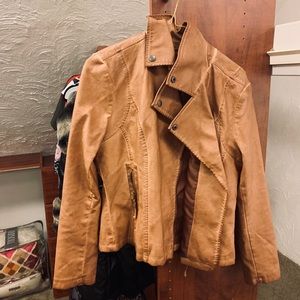 Faux Leather Jacket